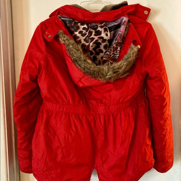 Girls Hawke & Co red coat - Picture 3 of 4
